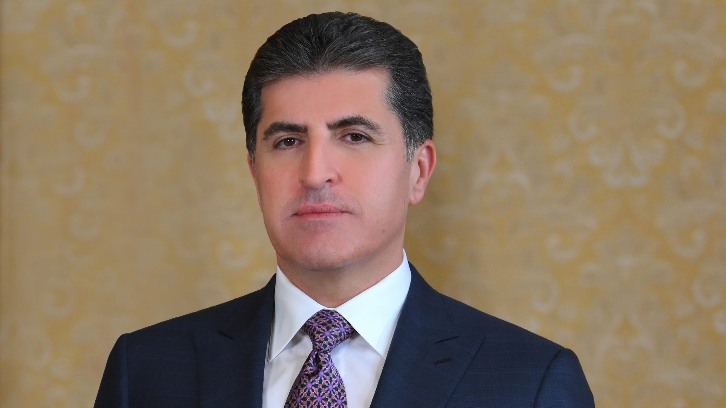 رئيس اقليم كردستان العراق نجيرفان بارزاني حذر السبت 27 مايو 2023 من ان التلاعب بحقوق الاقليم في الموازنة العامة ضرب لامن واستقرار البلاد (مكتبه)