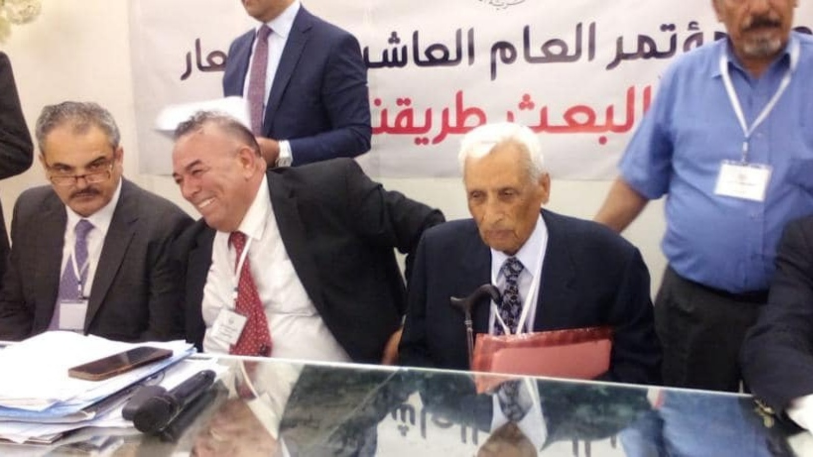 المؤتمر العاشر لحزب البعث الأردني المنعقد في عمان في 12 من الشهر الحالي مايو 2023 (موقع الحزب)