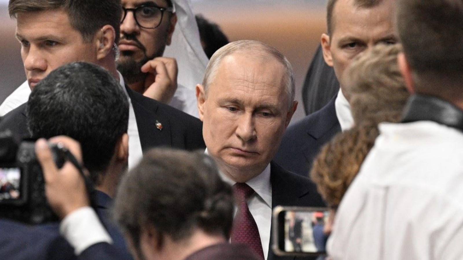 بوتين خلال مشاركته في منتدى سان بطرسبرج الاقتصادي الدولي في سان بطرسبرغ 16 يونيو 2023