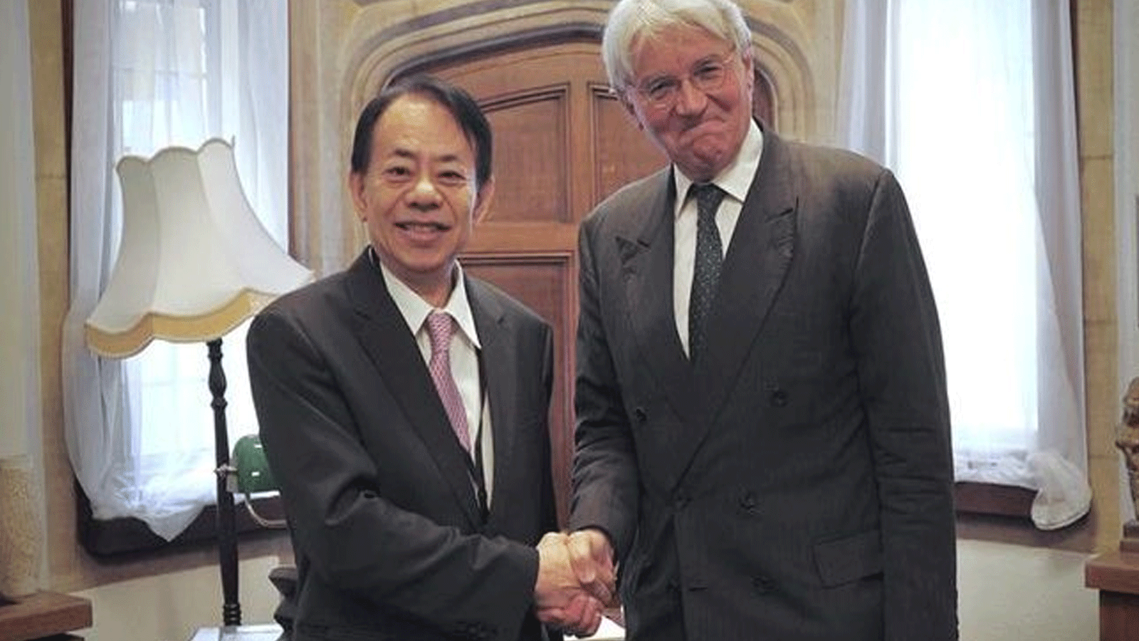 جانب من لقاءات وزير التنمية البريطاني على هامش مؤتمر باريس