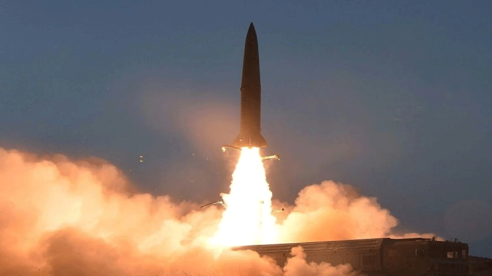 صورة أرشيفية لإطلاق صاروخ بالستي من كوريا الشمالية