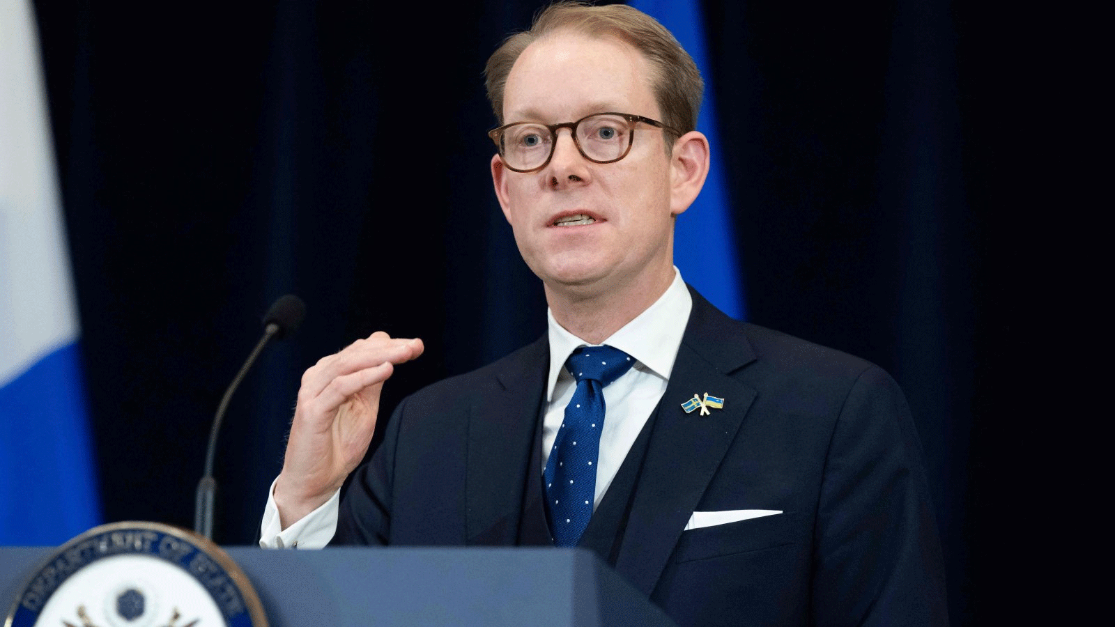 وزير خارجية السويد توبياس بيستروم