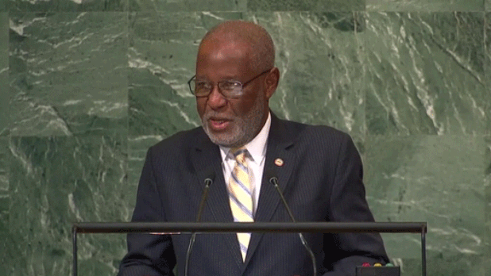 صورة أرشيفية لوزير خارجية هايتي جان فيكتور جينيوس