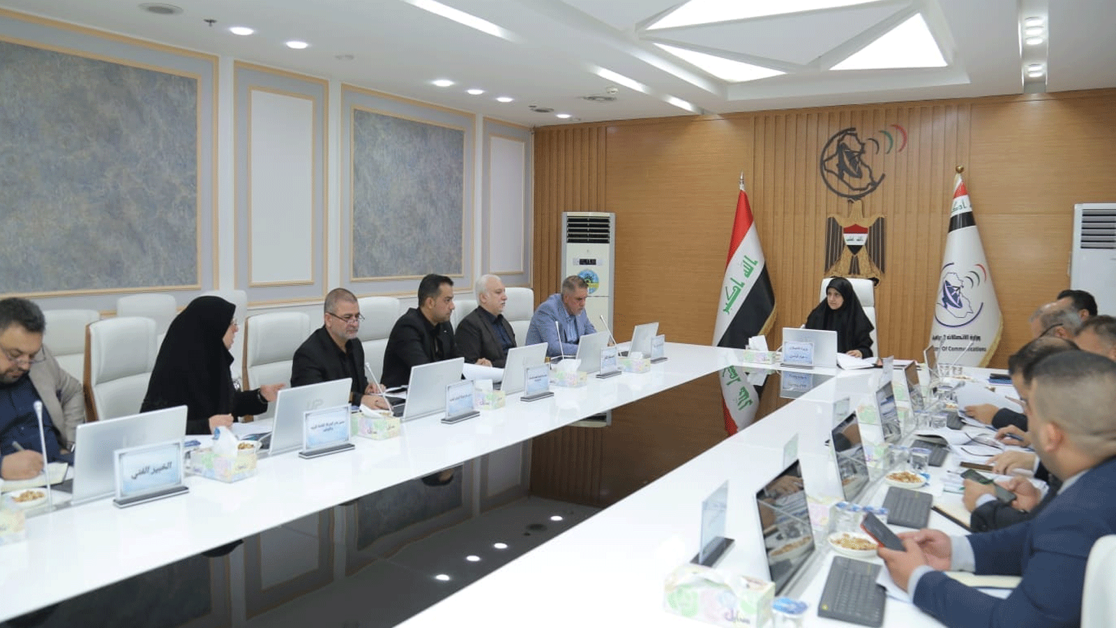 صورة لهيئة الرأي في وزارة الاتصالات العراقية نشرتها صفحة الوزارة الرسمية على فيسبوك