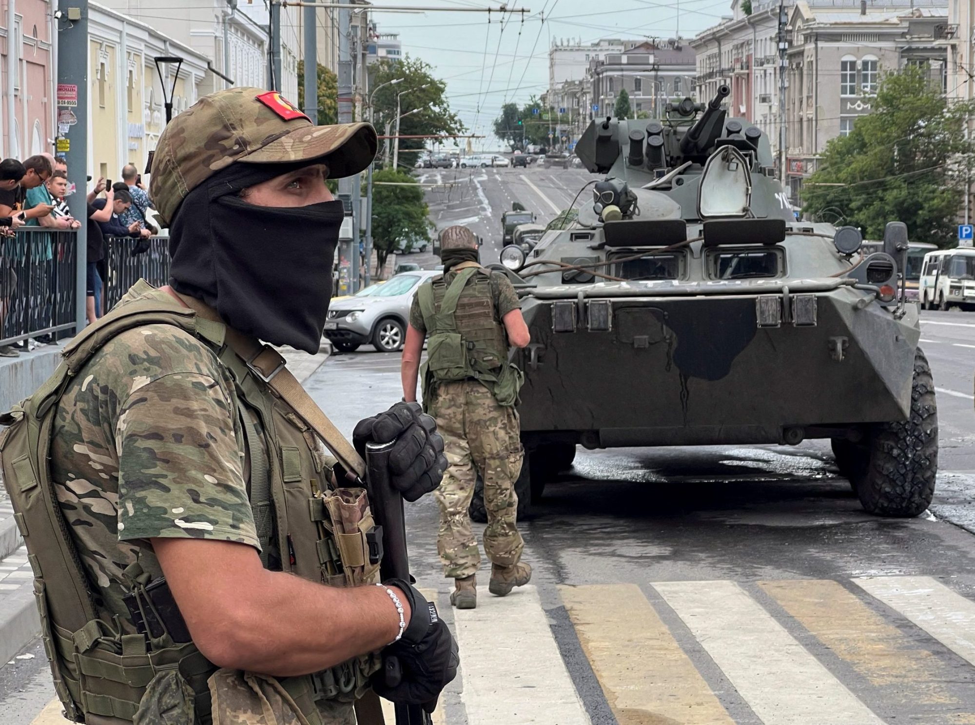 صورة أرشيفية لعدد من عناصر مرتزقة فاغنر الروسية