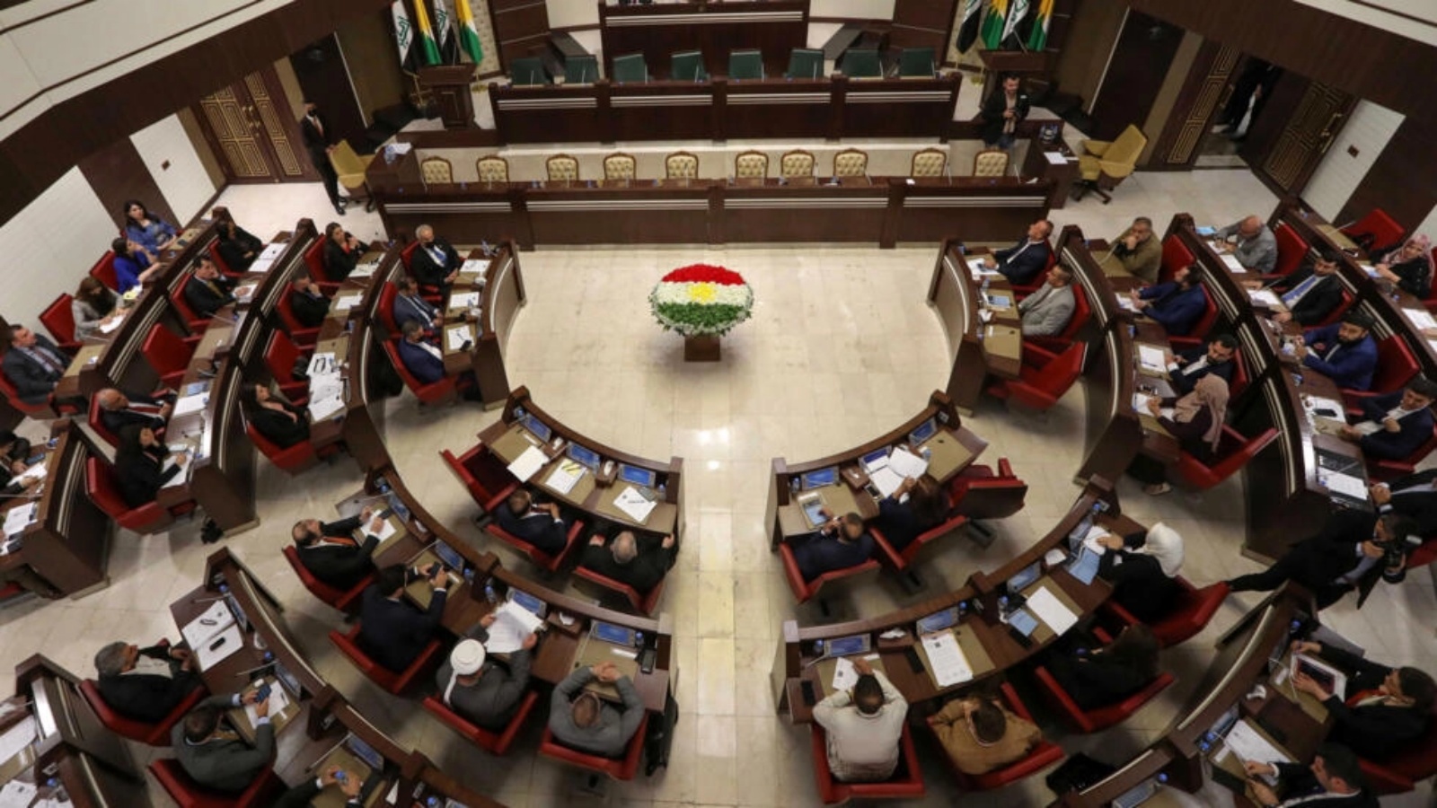 صورة من أرشيف 25 مايو 2021 لبرلمان كردستان العراق في أربيل