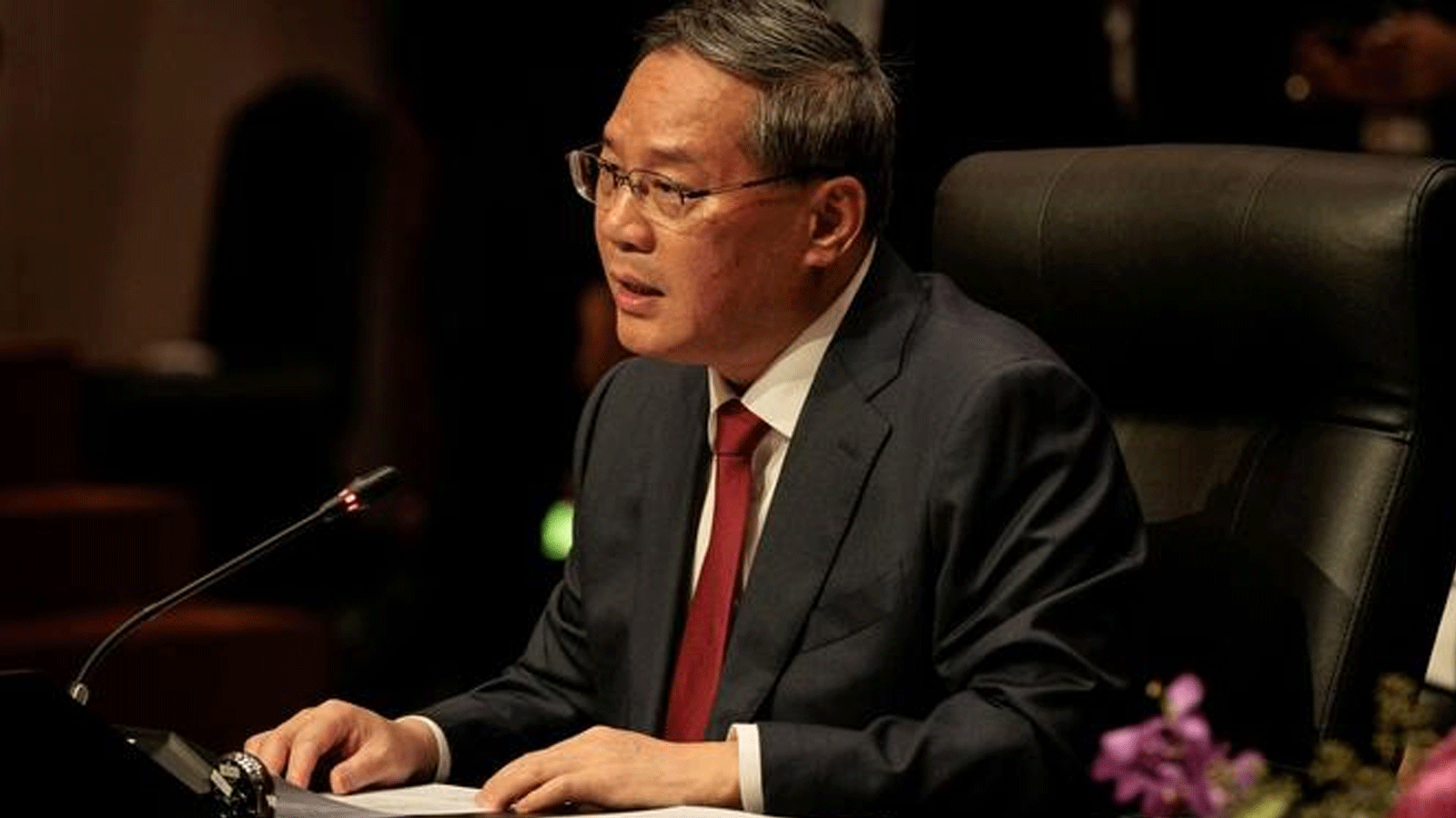 رئيس مجلس الوزراء لي تشيانغ يتحدث خلال القمة السادسة والعشرين لآسيان والصين في قمة الآسيان الثالثة والأربعين في جاكرتا في 6 سبتمبر\ايلول 2023