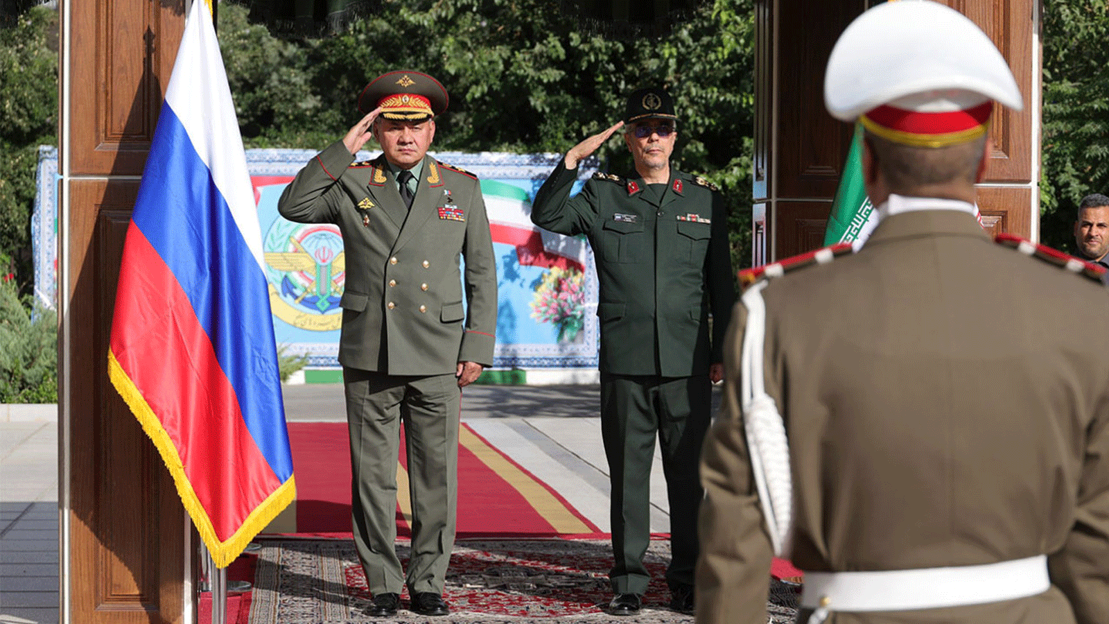 وزير الدفاع الروسي يصل إلى ايران(وزارة الدفاع الروسية)