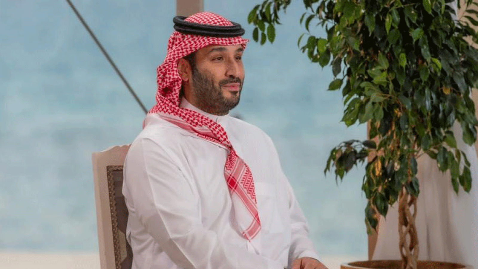ولي العهد السعودي الأمير محمد بن سلمان بن عبدالعزيز خلال المقابلة مع قناة فوكس نيوز الأميركية في 