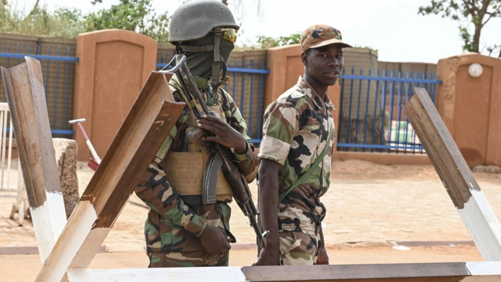 جنود نيجيريون في نيامي. 30 أغسطس 2023