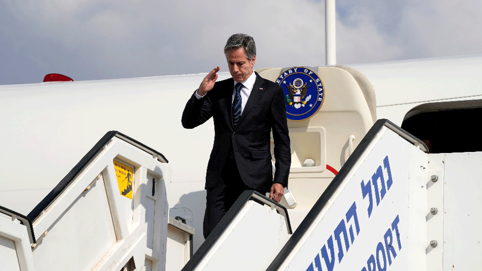 وصول وزير الخارجية الأميركي أنتوني بلينكن إلى إسرائيل