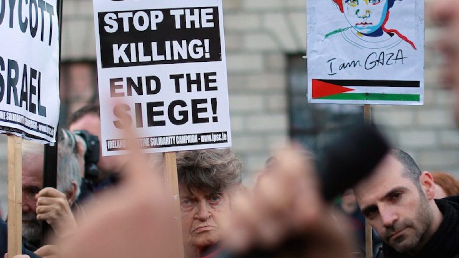 تظاهرات داعمة لغزة في إيرلندا