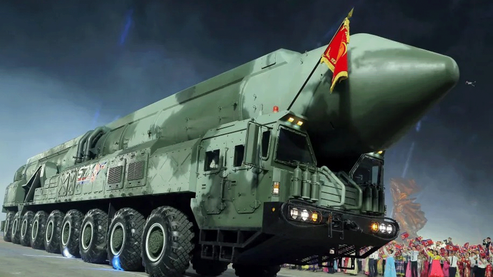 صاروخ تم الكشف عنه خلال عرض عسكري كوري شمالي في يوليو الماضي