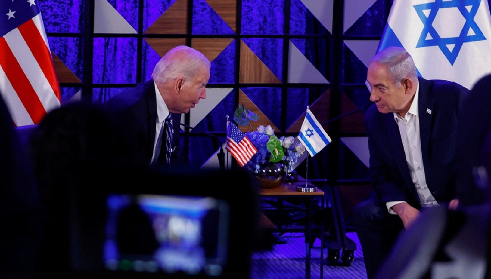 لقاء بين الرئيس الأميركي جوبايدن ورئيس الوزراء الإسرائيلي بنيامين نتانياهو