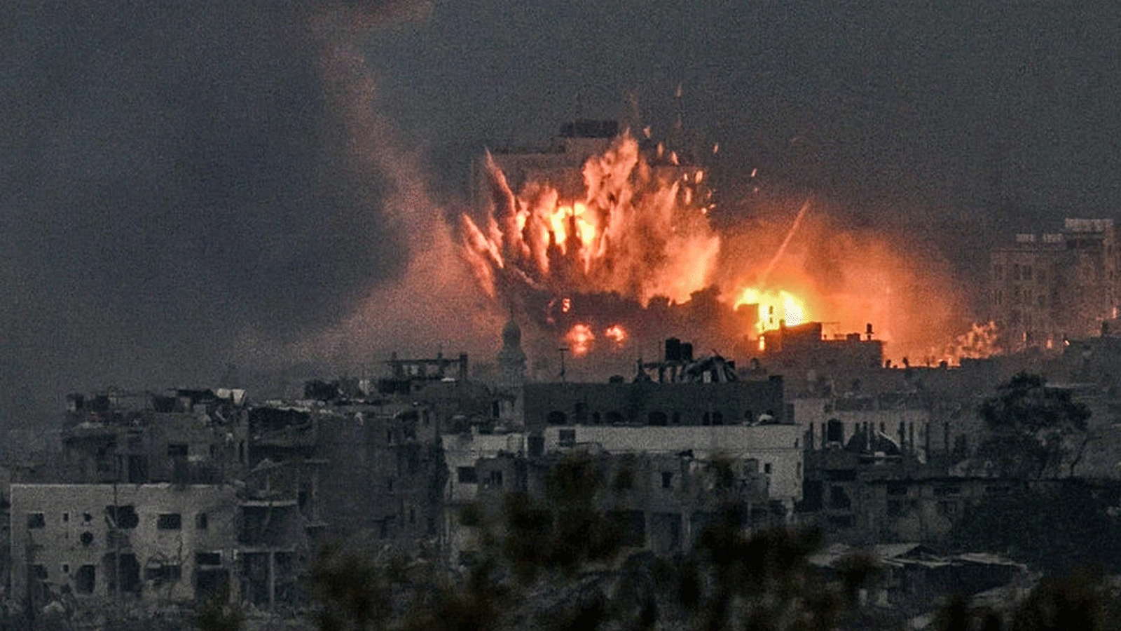 صورة تُظهر مخلفات القصف الإسرائيلي على شمال قطاع غزة
