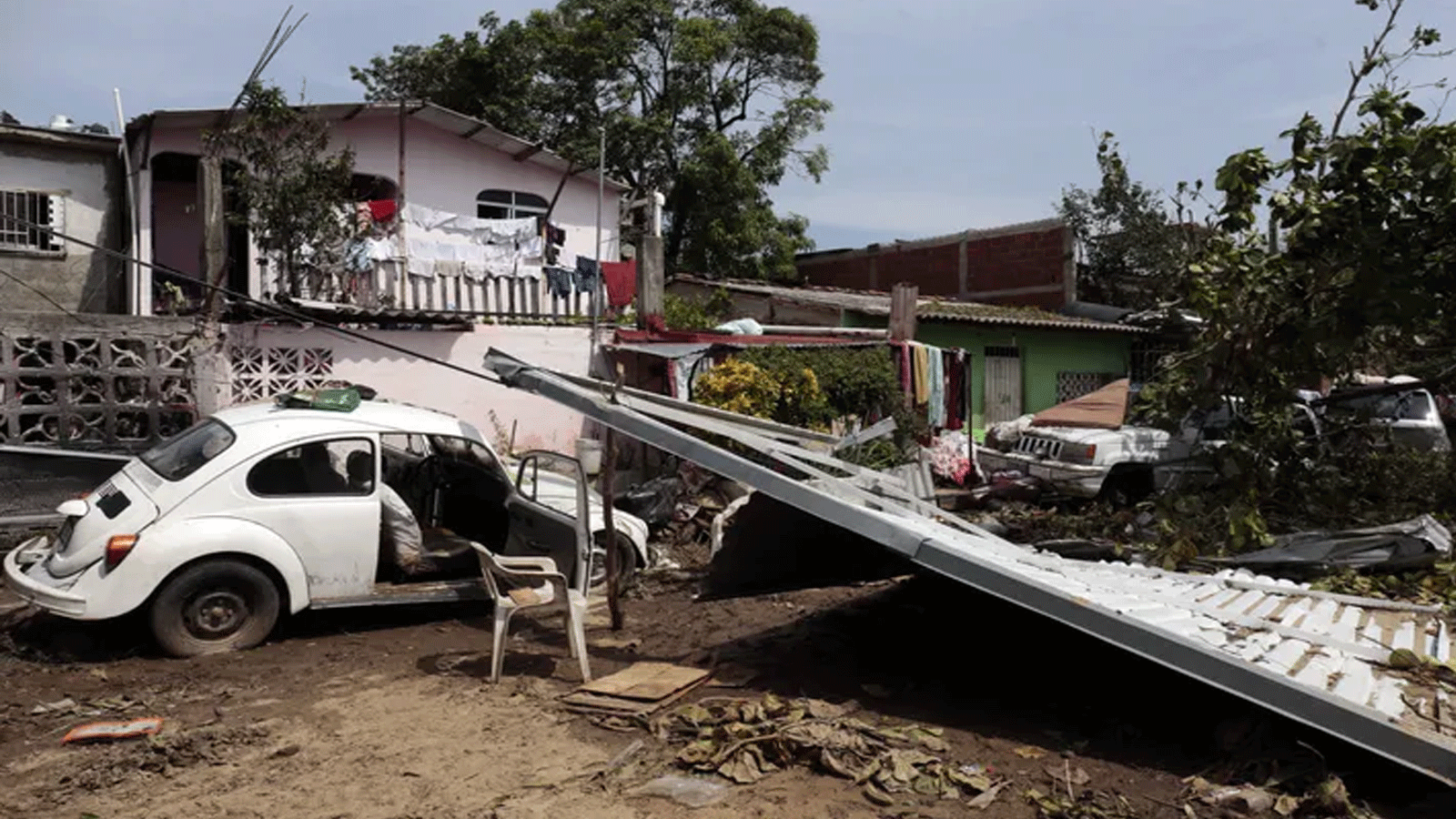 لقطة من مخلفات الأضرار الناجمة عن مرور إعصار أوتيس في أكابولكو بولاية غيريرو بالمكسيك في 28 أكتوبر\ تشرين الأول 2023