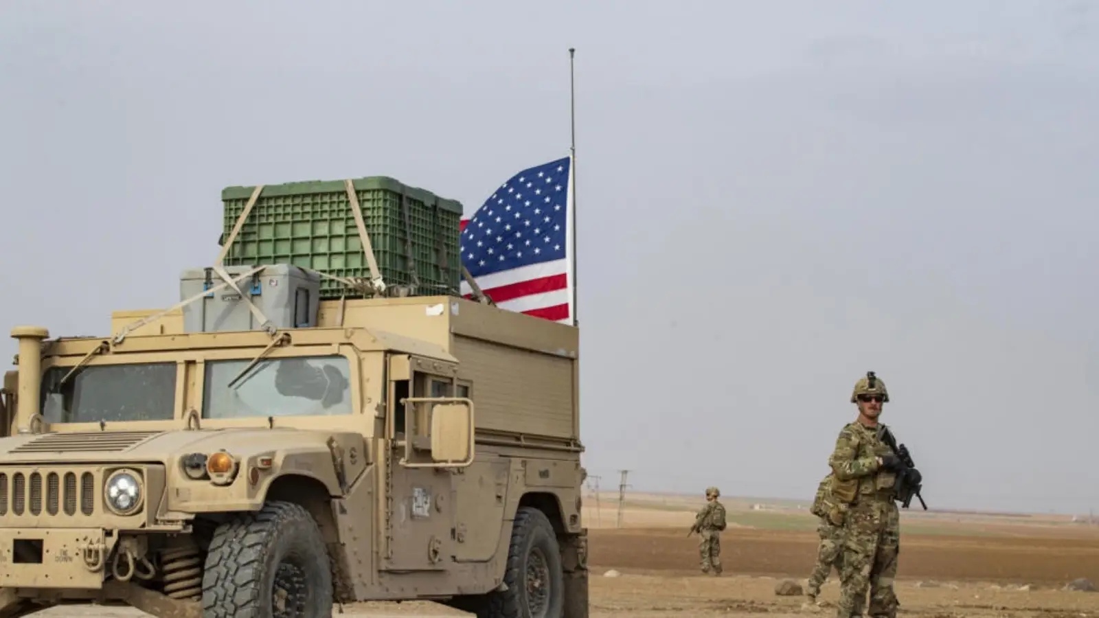 قوات أميركية في دورية في محافظة الحسكة السورية بتاريخ 15 ديسمبر 2022