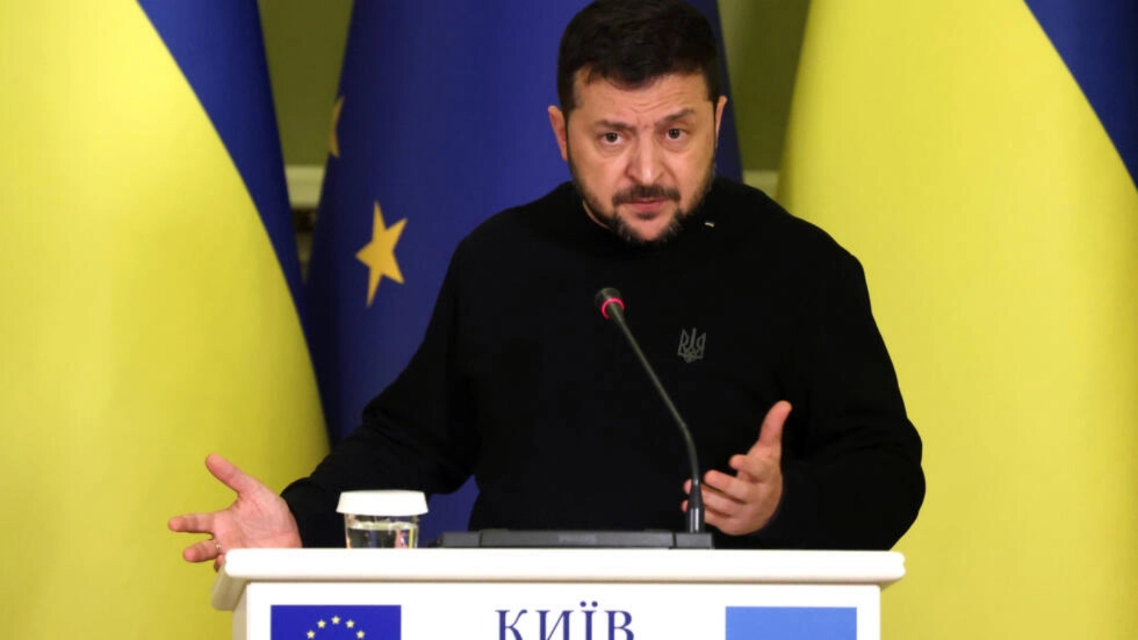  الرئيس الأوكراني فولوديمير زيلينسكي في كييف في الرابع من تشرين الثاني/نوفمبر 2023 الرئيس الأوكراني فولوديمير زيلينسكي في كييف في الرابع من نوفمبر 2023 