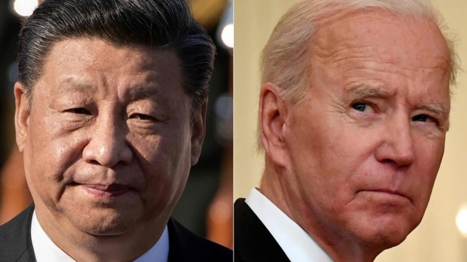صورة مركّبة للرئيس الأميركي جو بايدن والرئيس الصيني شي جينبينغ 