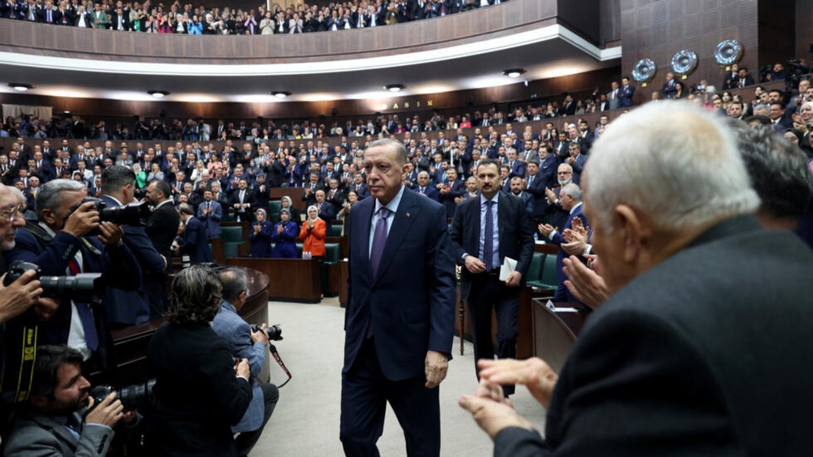 الرئيس التركي رجب طيب إردوغان في أنقرة بتاريخ 25 أكتوبر 2023 