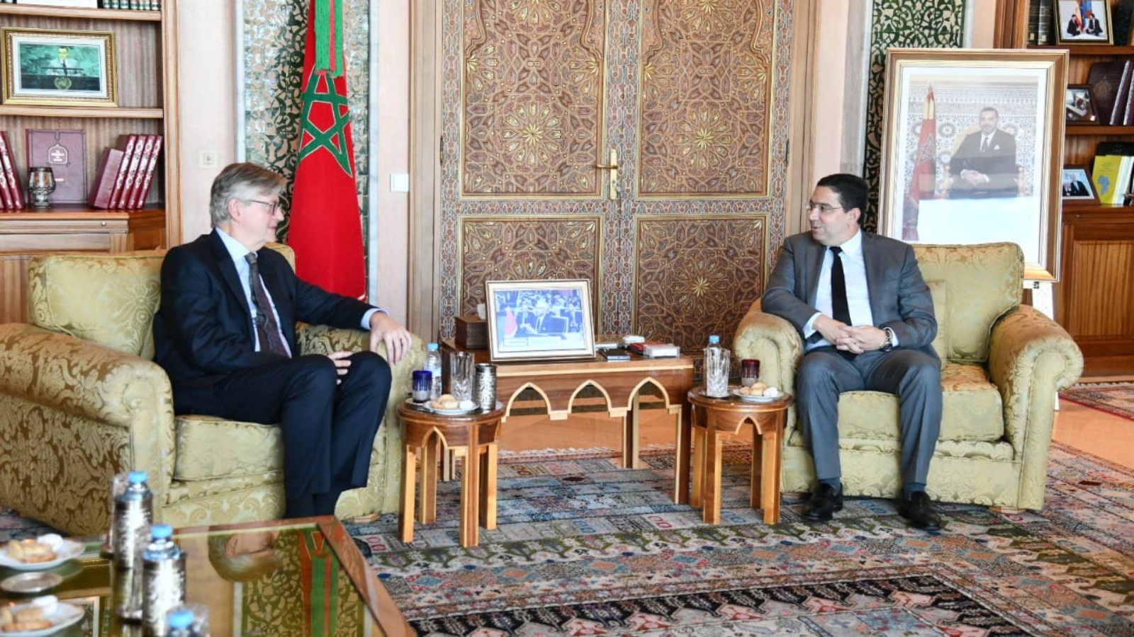 وزير خارجية المغرب لدى استقباله وكيل الأمين العام للأمم المتحدة لعمليات السلام