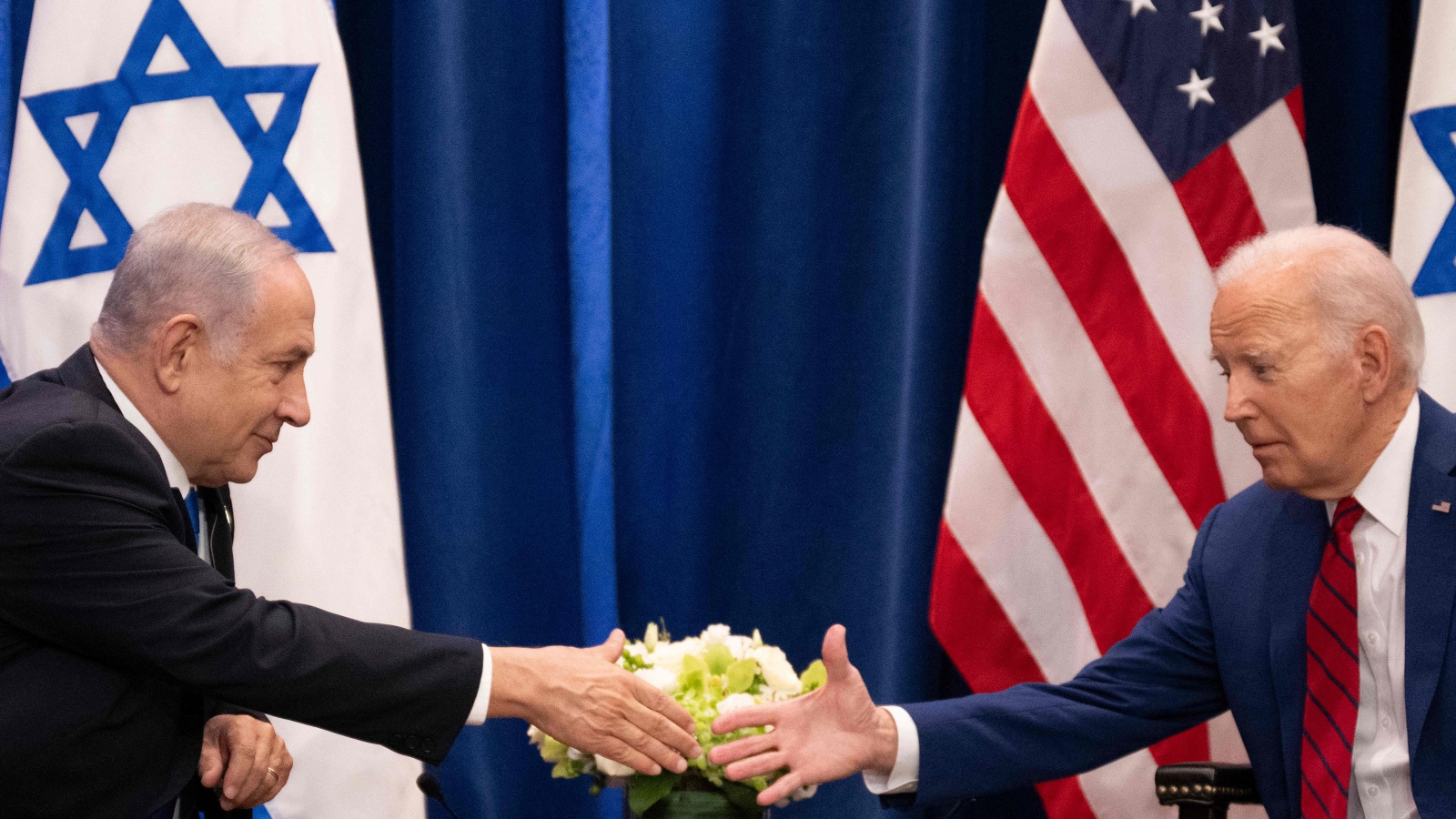 رئيس الوزراء الإسرائيلي بنيامين نتنياهو والرئيس الأميركي جو بايدن