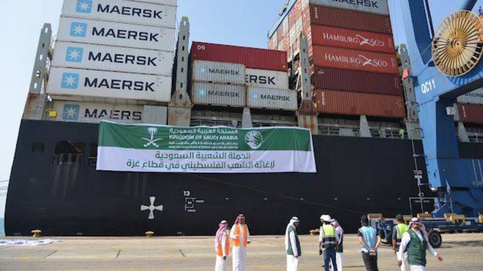  الباخرة الإغاثية غادرت ميناء جدة الإسلامي إلى ميناء بورسعيد بمصر (واس) 