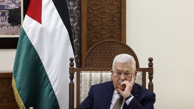 الرئيس الفلسطيني محمود عباس خلال لقاء مع وزير الخارجية الأمريكي أنتوني بلينكن في رام الله بالضفة الغربية في 31 يناير 2023