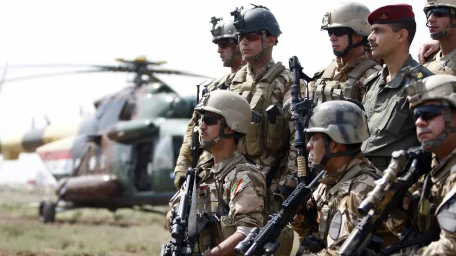 عناصر من قوات التحالف المتواجدة في بغداد