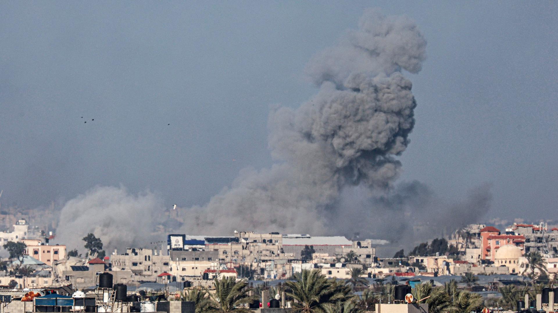 قصف إسرائيلي على قطاع غزا في 26 يناير الثاني (يناير) 2024