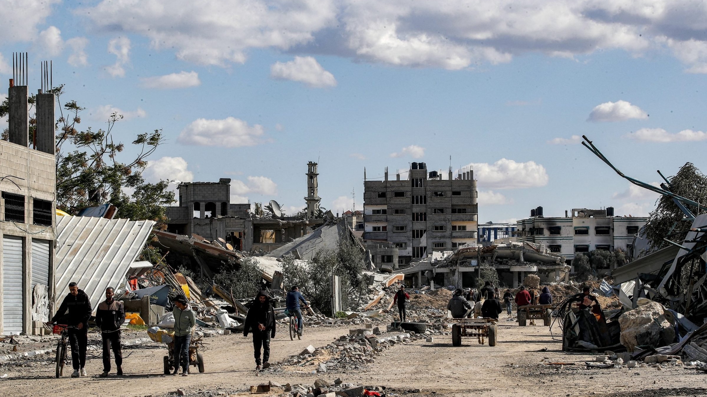 مخيم المغازي في قطاع غزة في الأول من شباط (فبراير) 2024