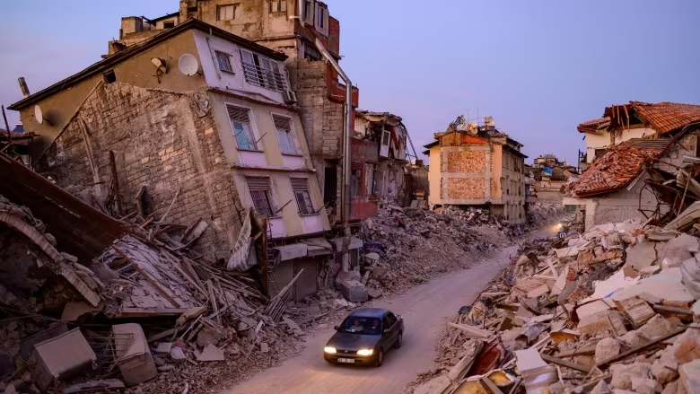 بيوت مهدمة في أنطاكيا بفعل الزلزال