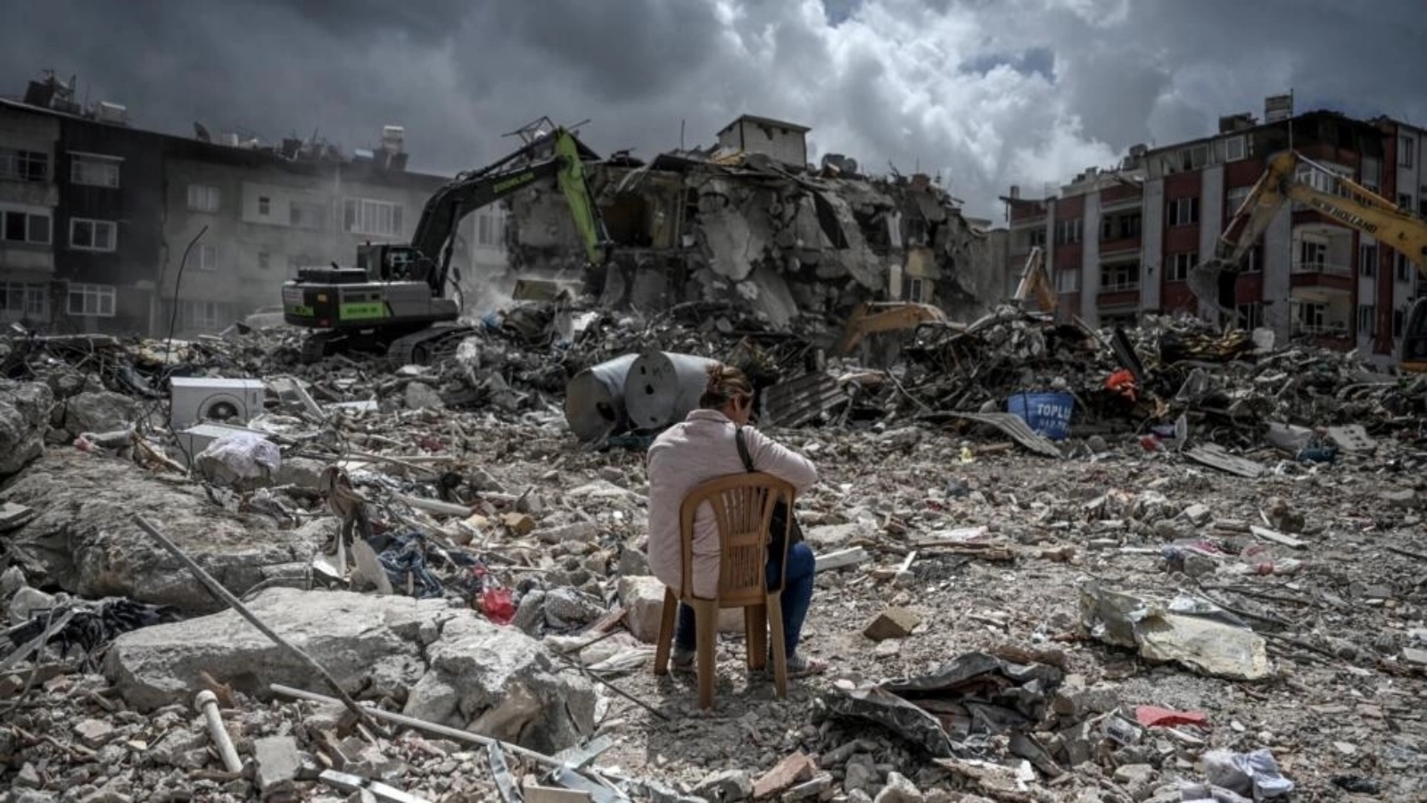 دمار في هاتاي في 6 نيسان (أبريل) 2023 بعد ثلاثة أشهر على الزلزال الذي دمر جنوب تركيا وتسبب بمقتل أكثر من 53500 شخص 