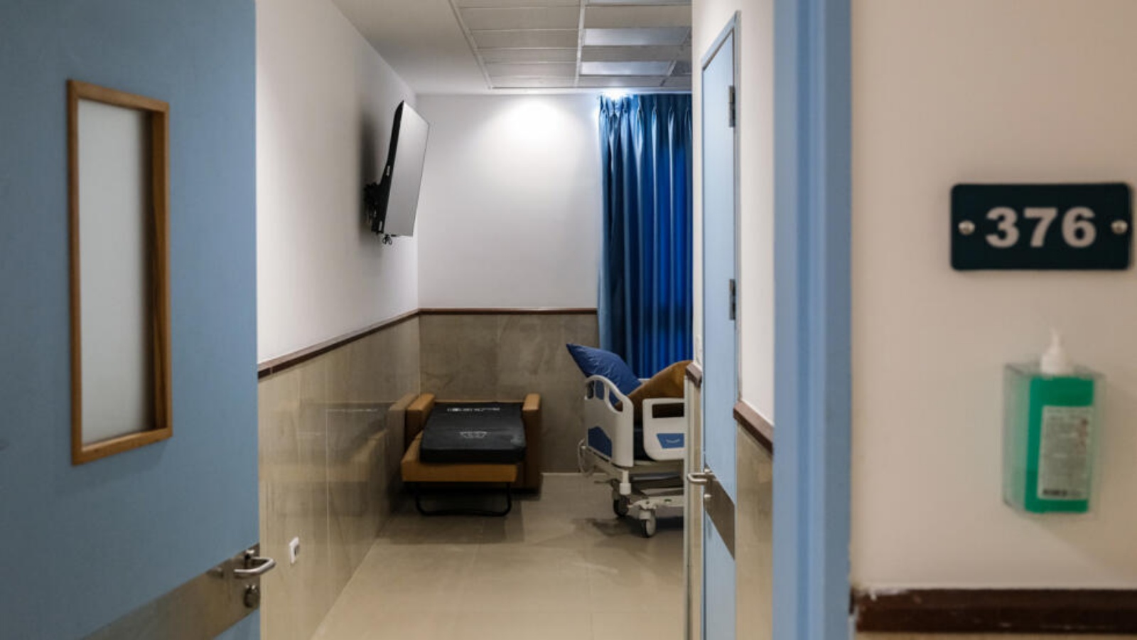 الغرفة رقم 376 في مستشفى ابن سينا في مدينة جنين بالضفة الغربية (صورة التُقطت في الثامن من شباط (فبراير) 2024)