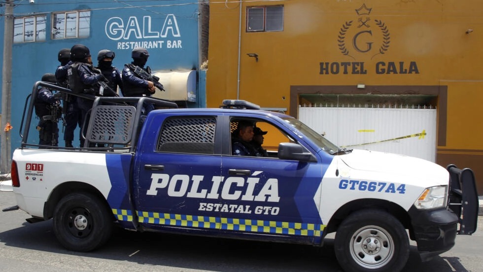 شرطيون مكسيكيون في ولاية غواناخواتو في 24 أيار/مايو 2022