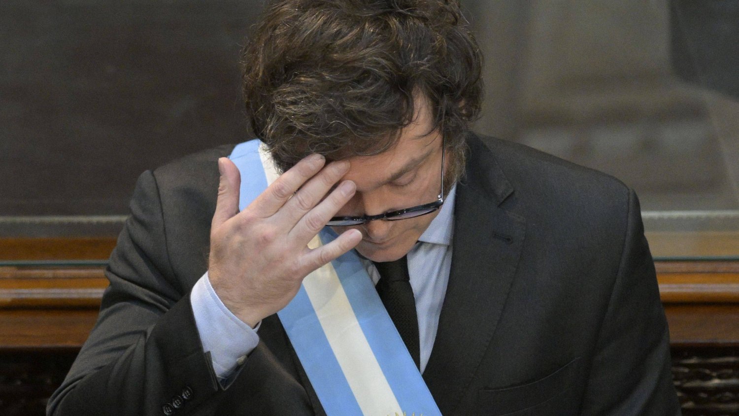 الرئيس الأرجنتيني خافيير ميلي يلقي كلمته في البرلمان