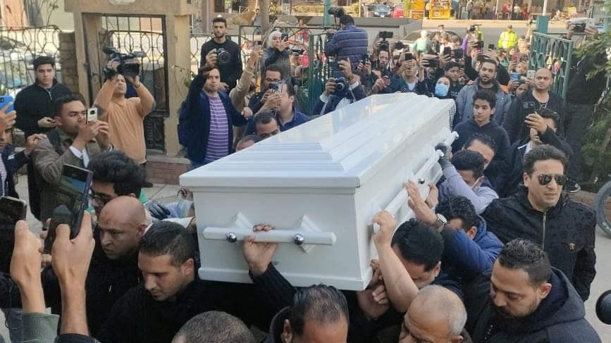 جنازة الموسيقار الراحل حلمي بكر من مسجد السلام بالقاهرة