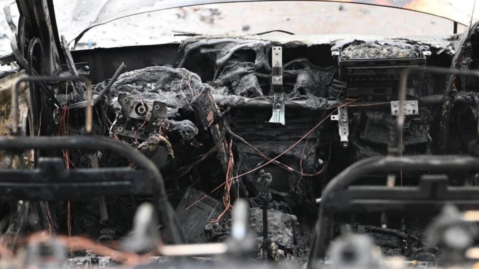 آثار هجمات جوية جديدة على بيلغورود. صورة نشرت على حساب تلغرام الرسمي لرئيس بلدية بيلغورود فالنتين ديميدوف في 16 آذار (مارس) 2024