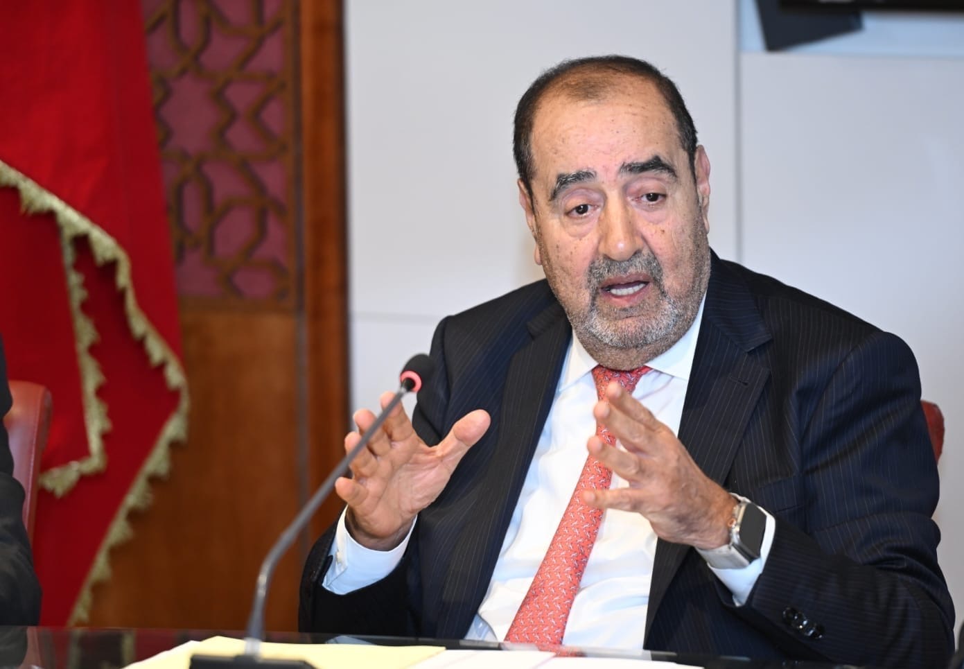 ادريس لشكر  الامين العام لحزب الاتحاد الاشتراكي للقوات الشعبية 