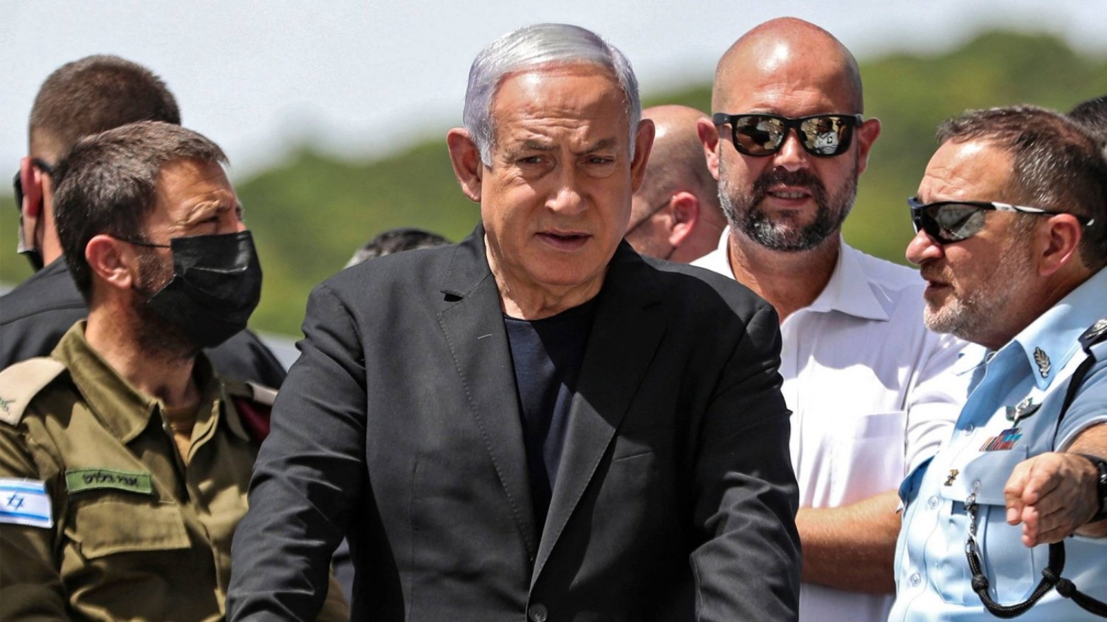 رئيس الوزراء الإسرائيلي بنيامين نتانياهو في الضفة الغربية