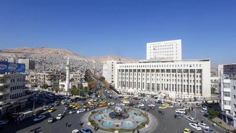 مشهد من وسط العاصمة دمشق في 9 كانون الثاني/يناير 2024