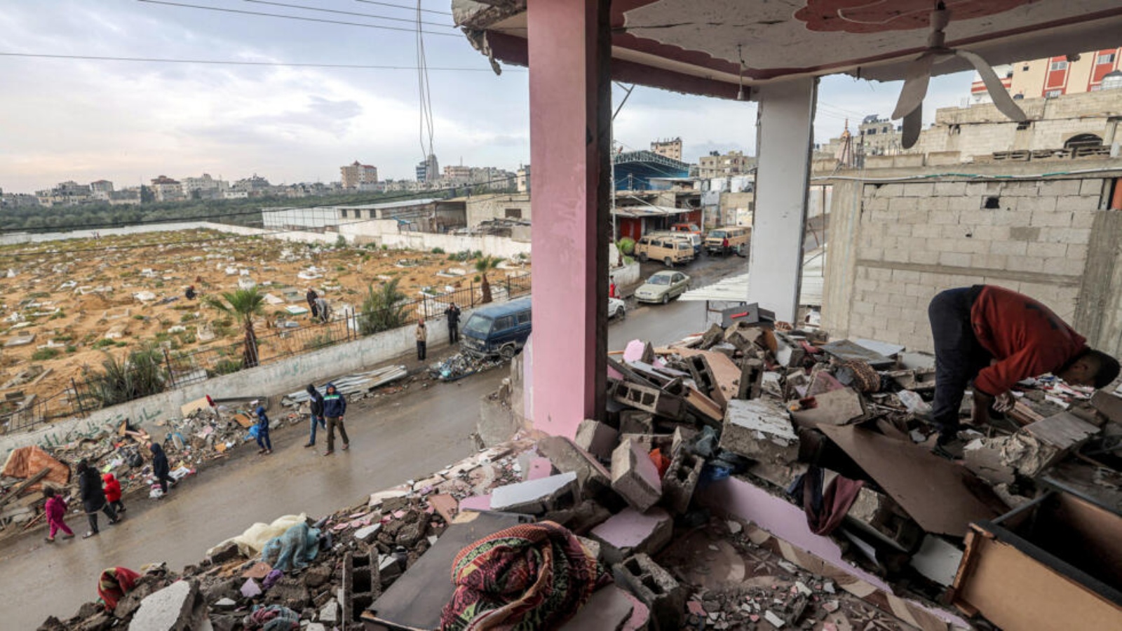 جانب من الدمار في مدينة رفح بجنوب قطاع غزة في صورة ملتقطة في 19 آذار (مارس) 2024