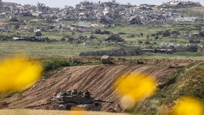 جنود إسرائيليون على الحدود الجنوبية مع قطاع غزة في 26 مارس 2024