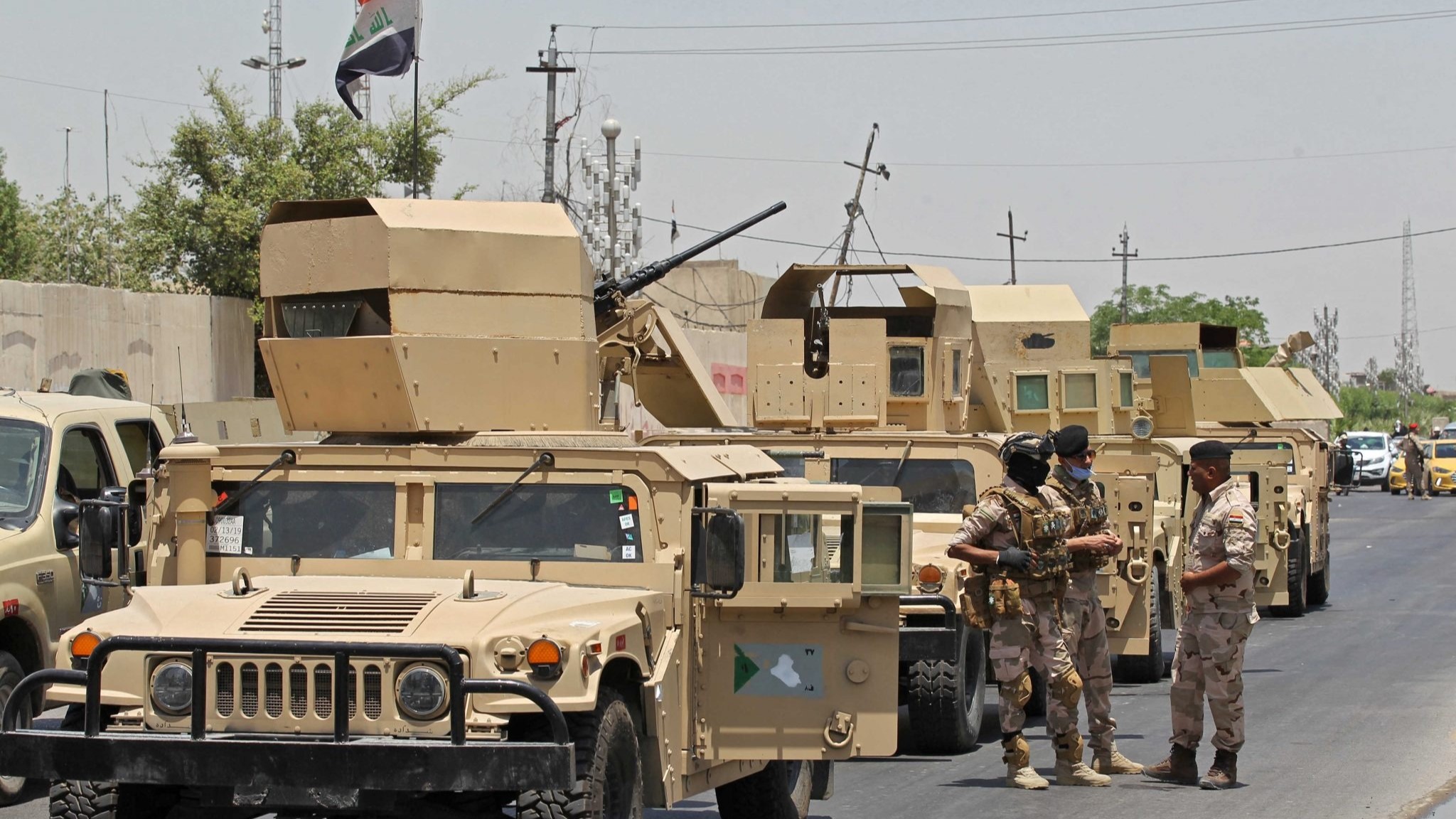 قوة عراقية أثناء عملية ضد إرهابيي داعش