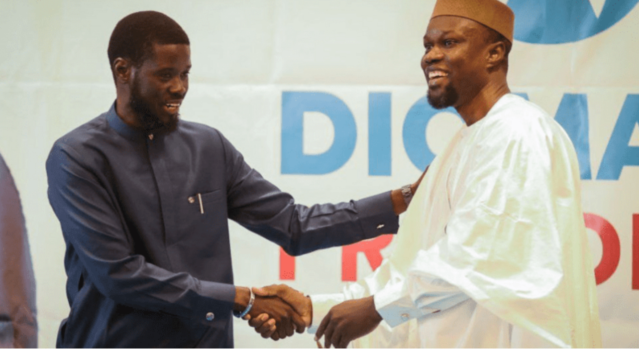 الرئيس فاي مع عثمان سونكو 