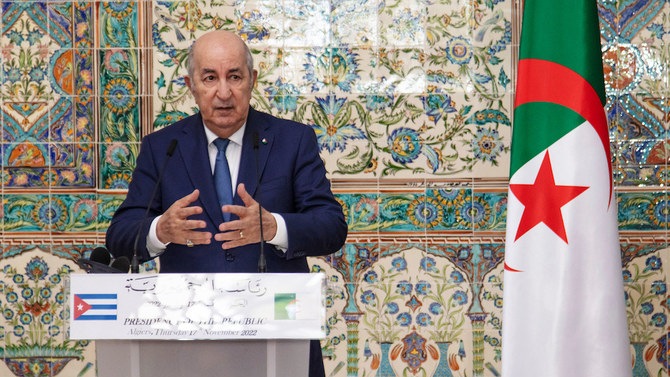 الرئيس الجزائري عبد المجيد تبون يلقي كلمة بمناسبة اليوم الوطني للشهيد في الجزائر