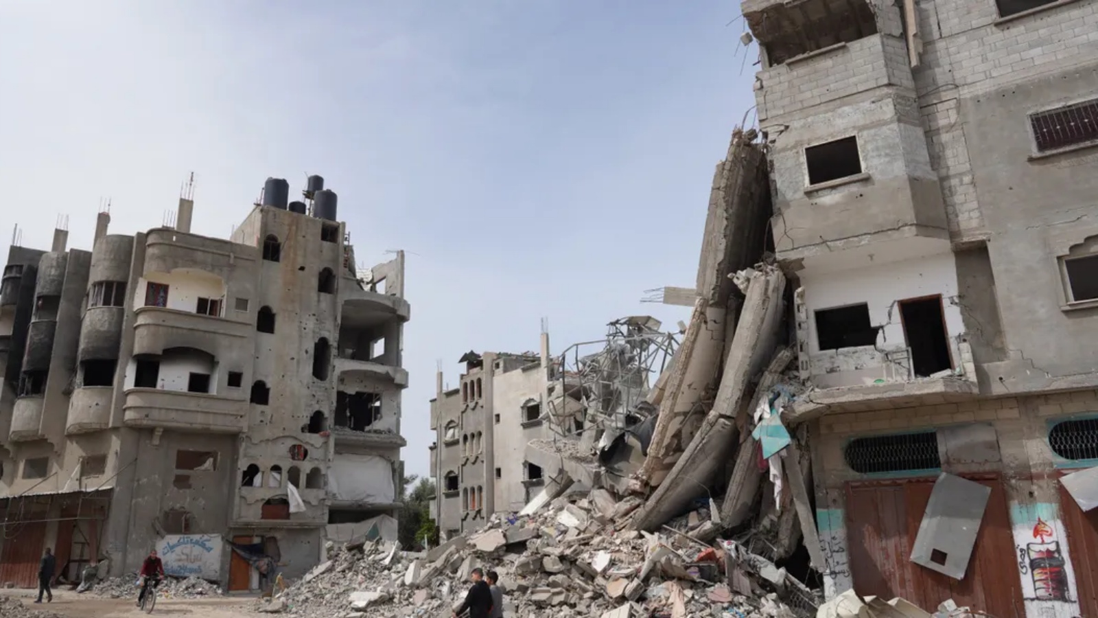 جانب من الدمار في غزة جراء القصف الإسرائيلي