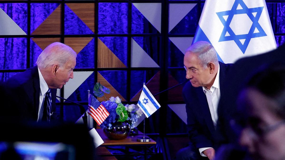 رئيس الوزراء الإسرائيلي بنيامين نتنياهو والرئيس الأميركي جو بايدن