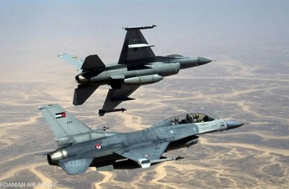 طائرات مقاتلة من سلاح الجو الملكي الأردني