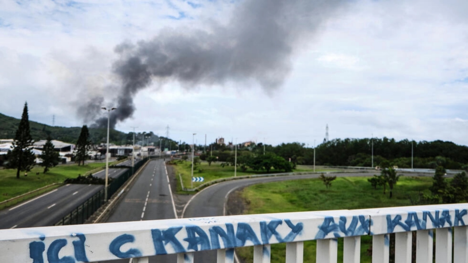 صورة مؤرخة في 21 أيار (مايو) 2024 من كاليدونيا الجديدة 